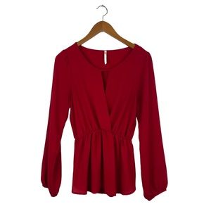 Yetts Red Blouse Medium